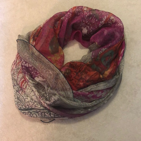 Sheer Charming Charlie Colorful Scarf - Picture 1 of 4